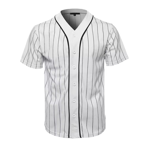Vêtements de sport de baseball personnalisés avec logo brodé, imprimé par sublimation, tissu en maille respirant à séchage rapide, col rond, poches, boutons - Product Image 2