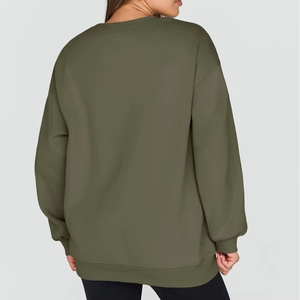 Robe sweat-shirt d'hiver doux de haute qualité pour femmes, sweat-shirts écologiques personnalisables avec logo personnalisé, vente en gros - Product Image 2