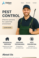 Website-Design von Pest Control Services Top-Entwickler in Indien Aufbau erschwing licher und funktionaler Online-Business-Lösungen