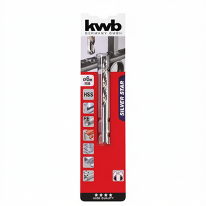 Kwb Silver Star 206560 6mm <b>Drill</b> <b>Bit</b> with Cylindrical Shank for Metal Work - Product Image 3