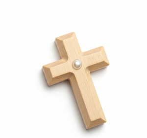 Rosario Religioso de Madera de Estilo Rústico Ecológico de Alta Calidad, Cruz Cristiana Grabada a Mano, para el Hogar, a los Precios Más Bajos - Product Image 5