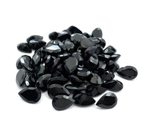 Tourmaline noire naturelle facettée taille brillant 8*12mm certifiée IGI, agate diamant 9mm, pierres de fabrication de bijoux en vrac 3mm - Product Image 3