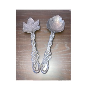 ชุดที่จำเป็นสำหรับห้องครัวสแตนเลสสตีล,ชุดเซิร์ฟเวอร์สลัดมือจับทองเหลืองเครื่องมือสลัดโลหะชุดมีดทองเหลือง - Product Image 6