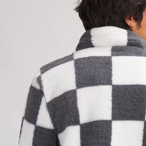 Veste d'hiver surdimensionnée pour homme à col montant en polaire Sharpha, personnalisable OEM, haute qualité, prix fabricant raisonnables - Product Image 6