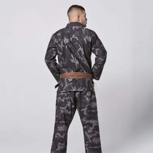 Kimono de MMA BJJ de qualité supérieure, sur mesure, respirant, durable, extensible, séchage rapide, 550 GSM, tissage perlé, camouflage, ensembles uniformes unisexes - Product Image 6
