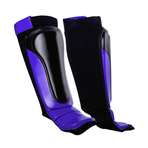 Protège-tibia rembourré noir en phase avec offre de logo personnalisé protège-jambes professionnel Muay Thai protège-tibia de boxe MMA - Product Image 6