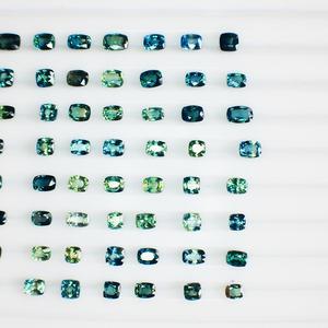 Zafiro verde azulado natural de calidad AAA calentado exclusivo de la mina Kanchanaburi, certificado IGI brillante y raro - Product Image 1