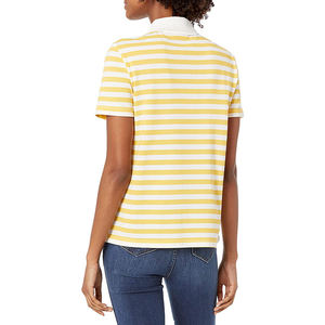 Vente en gros Polo pour femme 100% coton Polo pour femme Col à lanières décontractées Slim Fit 2025 - Product Image 5