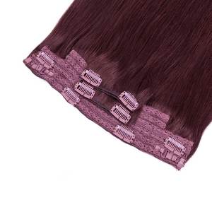 Extensions de cheveux Halo 10A Remy, tissage de cheveux humains indiens, 30 pouces, bouclés crépus, bordeaux - Product Image 3