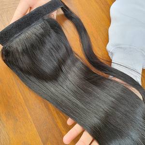 Cola de caballo Cabello humano 8 pulgadas a 32 pulgadas Cabello vietnamita crudo Proveedores al por mayor Suelta Onda profunda Color negro 100% Cabello virgen - Product Image 4