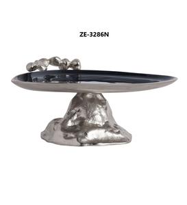 Bol décoratif en aluminium poli et écologique pour centre de table de maison et d'hôtel avec rebord, résistant au four, fabriqué par Zahid Exports - Product Image 6