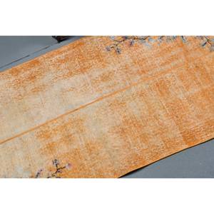 พรมขนสัตว์สีเบจสีส้มคลาสสิกงานเย็บปะติดผ้าวิสโคสทำด้วยมือ2.6x3.7ft ตุรกีทรงสี่เหลี่ยมผืนผ้าดีไซน์โถงทางเดินสำหรับวัยรุ่นห้องนั่งเล่นน้ำยาง - Product Image 5