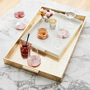 Qualité haut de gamme en gros laque ottoman plateau rectangle canne plateaux de service tendance chaude fait à la main du Vietnam - Product Image 3