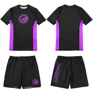 Ensemble Rashguard et Short de Combat MMA pour Hommes pour le Jiu Jitsu et le Grappling Nouveaux Vêtements d'Arts Martiaux Personnalisables - Product Image 6