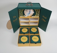 Carpeta de Papel Kraft Biodegradable y Reciclable de Primera Calidad para Pasteles de Luna y Joyería, con Logotipo Personalizable y Asa