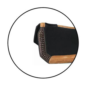 Premium High-Density <b>Wool</b> Felt Saddle Pad Superior Comfort Riding Performance <b>Fabric</b> Lining with Breathable Layers for Horses - Product Image 5