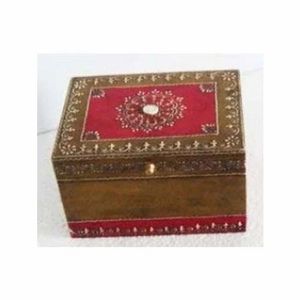 Caja Decorativa Rectangular de MDF y Resina Ecológica, Pulida, para Colgar en la Pared, Decoración del Hogar, Regalo de Boda, Hecho en India - Product Image 3