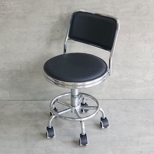MFH219B Portable Salon Furniture Swivel Chair with Comfortable <b>Round</b> <b>Cushion</b> and Backrest - Product Image 3