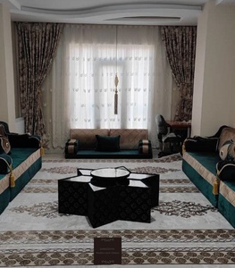 Majlis árabe moderno diseño marroquí para el hogar 40cm altura sentada incluye sofá cama Alfombra de lana cortina juego de mesa - Product Image 2