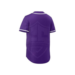 เสื้อเบสบอลรัดรูปสำหรับผู้ชายเสื้อกีฬาสีพื้นแห้งเร็วเข้ารูปพร้อมโลโก้ออกแบบได้ตามต้องการ - Product Image 5