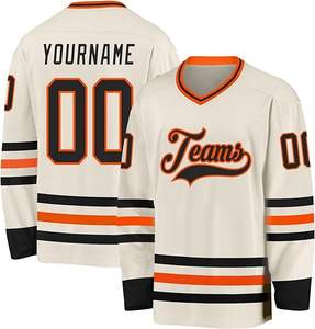 Maillot de hockey sur glace d'usine OEM 2025 personnalisé Premium Team Uniforme Sublimation Sportswear Pro Game Shirt en vrac en gros - Product Image 2