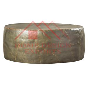 Grande Table basse ronde en Aluminium martelée à la main/grande Table centrale de conception la plus récente pour les meubles de salon et de chambre à coucher - Product Image 4