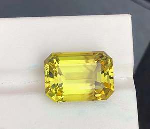 Cuarzo Limón Facetado de Primera Calidad - Increíble Color Cuarzo Limón - Piedra Natural Suelta para Hacer Anillos y Joyas - Product Image 1