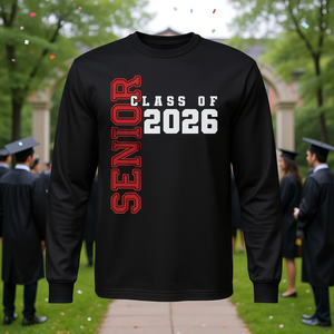 Maglietta a Maniche Lunghe per la Laurea del 2026, T-Shirt Promozionale per la Festa di Laurea 'Grad 26' - Product Image 3