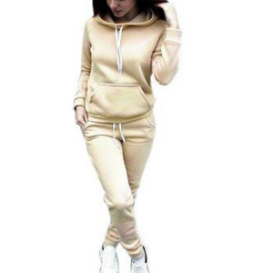 Conjunto de Jogger de ajuste cómodo para mujer, algodón y poliéster con mezcla de diseño personalizado, estilo chándal para hombre - Product Image 6