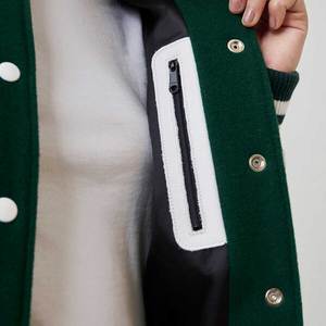 Chaquetas de Béisbol Vintage con Calefacción Estilo Hip Hop, Venta al Por Mayor de Fábrica, Chaquetas Varsity Personalizadas para Mujer, Otoño 2025 - Product Image 6