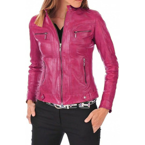 Top Quality Breathable Jacket Casual Wear Real Lambskin Short Women Leather Jacket In Reasonable Price Jackets genuine - Product Image 3
