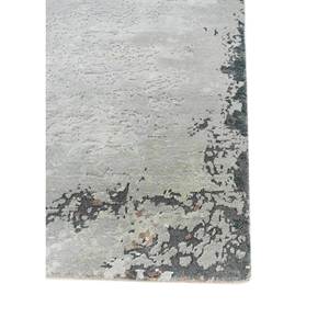 Tapis en laine et soie de bambou noué à la main Kavi Blue - Collection Théorie du Chaos - Esk-351 - Décoration abstraite pour salon et couloir - Forme rectangulaire - Product Image 4