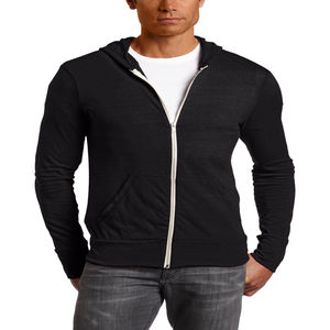 Vente en gros d'usine Sweat à capuche uni personnalisé de haute qualité pour hommes 100% coton tissu respirant Hip Hop Streetwear pull décontracté - Product Image 5