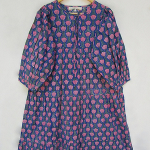 Énergique Rose Femmes Kimono Maxi Robe Corsage Dentelle Tissu Féminin Charme Bouton Décoration Numérique Cordon Ajustement Réglable - Product Image 1