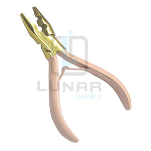 Wholesale Direct Factory Price Two Hole Hot <b>Pink</b> With Gold Plasma Hair Extension Pliers Kit <b>Set</b> With Logo Engraving Ability - Product Image 5