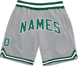 Pantalones cortos de baloncesto de secado rápido de malla de tamaño personalizado baratos al por mayor con bolsillos - Product Image 3