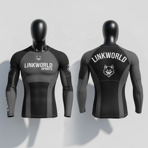 Custom Design Your Own Basketball Sports Fitness Training Wear Unisex Rash Guard Private Label Polyester Mesh Breathable <b>Quick</b> - Product Image 1