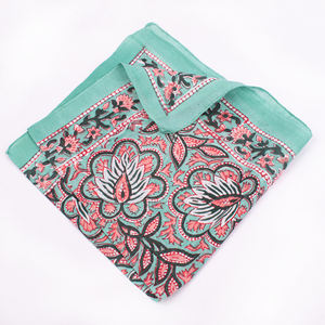 Bandana en coton imprimé floral/à pois/à nœuds, tissu velours doux multicolore, couture durable pour la tête, le cou, le visage et les cheveux - Product Image 2