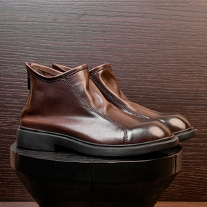 Chaussures décontractées légères avec semelle absorbant la transpiration et structure flexible, chaussures de tous les jours pour hommes, chaussures en cuir - Product Image 1