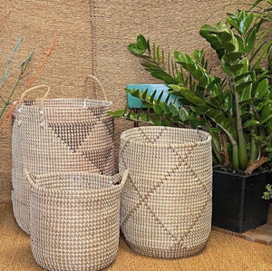 Panier en jonc de mer fait main du Vietnam pour l'exportation Détaillants de décoration intérieure et de style de vie - Product Image 1