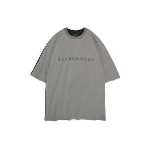 T-shirts pour hommes Ningbo Hip-Hop |   T-shirt en tricot personnalisé 220g |   100% coton biologique |   Solide |   Écologique |   Vente en gros en vrac - Product Image 1