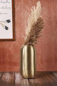 Premium Aluminum <b>Flower</b> <b>Vase</b> With Smooth Metallic Surface And <b>Tall</b> Slim Build Great For Dramatic Floral Displays In Lobbies - Product Image 2