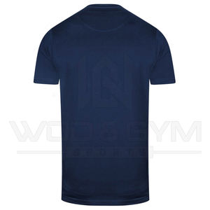 Conçu sur mesure T-shirt à manches courtes en coton à séchage rapide pour hommes Chemise de sport à motif solide avec logo imprimé - Product Image 2