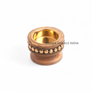 Elegant Dark Brown <b>Bakhoor</b> Holder Stainless Steel <b>Oud</b> Incense Burner with Wooden Base Arabic Home Decor Accessory - Product Image 3