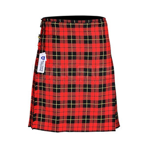 Kilt de tartán ligero con logotipo personalizado directo de fábrica para hombres Kilt de tartán ligero de Highland escocés - Product Image 2