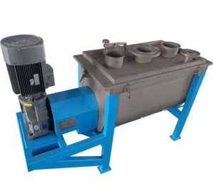 Hình chữ U Cone Ribbon mixer công nghiệp trộn Máy bột Máy xay sinh tố máy ngang Mixer - Product Image 5