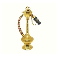 Juego de Cachimba de Latón Esmerilado de Diseño Moderno, Mini Cachimba Ecológica con 4 Mangueras, Logotipo Personalizable, Vajilla Hecha a Mano para Hogar, Hotel, Bar