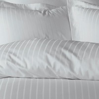 Parure de lit Queen de luxe légère, 100 % coton tissé 300 fils, écologique, taille et couleur personnalisables, toutes saisons, haute qualité