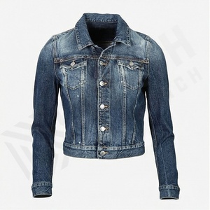 Veste en jean pour femmes, manches courtes, coupe courte, boutonnée sur le devant, couleur personnalisée, style streetwear d'été, mode décontractée moderne, haut - Product Image 1