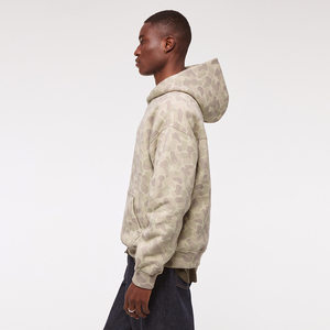 Vente en gros de sweats à capuche personnalisés avec impression pullover sweat à capuche unisexe de haute qualité en polaire vierge pour hommes - Product Image 4